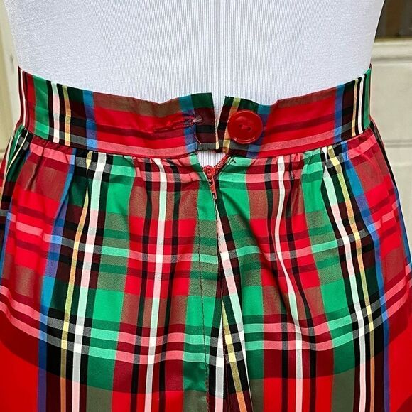 Vintage Prairie Goth? Black Velvet & Red Plaid Two Piece Maxi Skirt And Jacket S - Picture 6 of 14